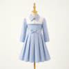 Blue vintage collar dress