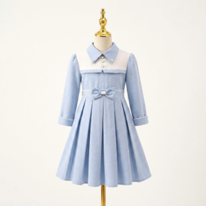 blue-vintage-collar-dress-mannequin-1 Blue vintage collar dress